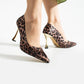 Leopar altın topuk