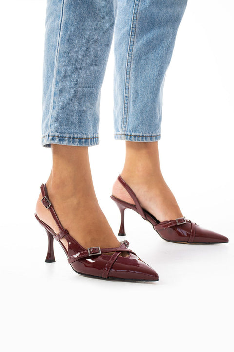 Kadın Topuklu Ayakkabı Abiye Ayakkabı Beyaz Stiletto Vegan Deri Rugan - Günlük Ve Özel Gün