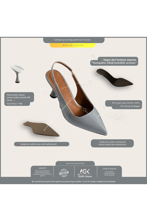 Rugan Sivri Burun Açık Yan Bantlı İnce Topuklu Kadın Stiletto Abiye Ayakkabı