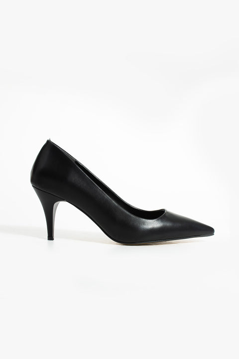 Şık Beyaz Vegan Deri Stiletto | Sivri Burun, 7 cm İnce Topuklu Günlük & Ofis Ayakkabısı