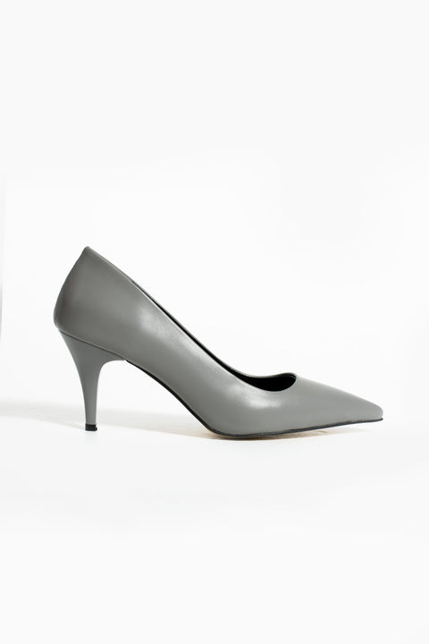 Şık Beyaz Vegan Deri Stiletto | Sivri Burun, 7 cm İnce Topuklu Günlük & Ofis Ayakkabısı