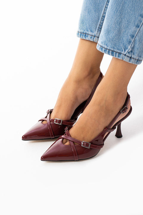 Kadın Topuklu Ayakkabı Abiye Ayakkabı Beyaz Stiletto Vegan Deri Rugan - Günlük Ve Özel Gün