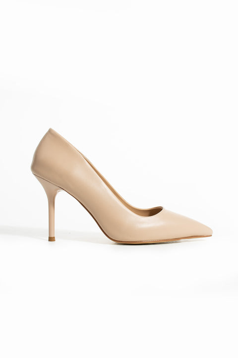 Rugan  9 cm Vegan Deri İnce Topuklu Stiletto | Etkileyici Şıklık! Mezuniyet Düğün Ofis İçin