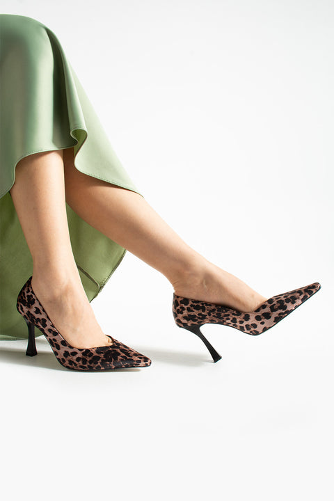 İnce Topuklu Kadın Stiletto | Şık, Parlak, Sivri Burun, Geceye Işıltı Kat