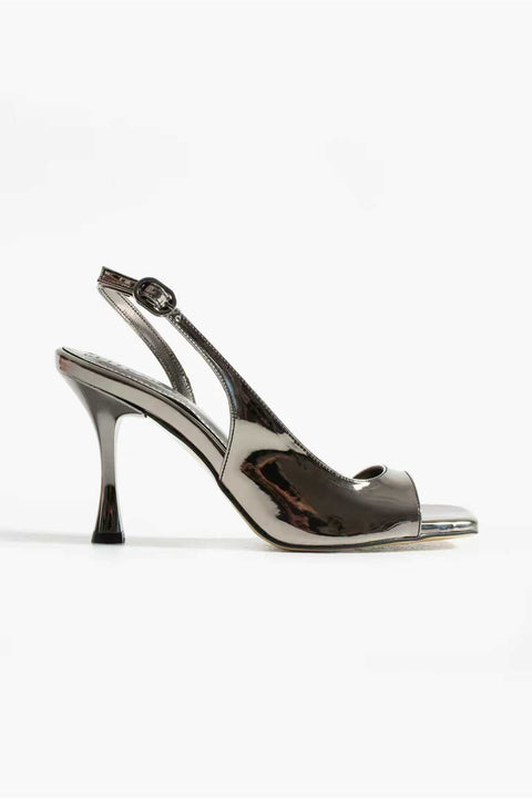 Rugan Bilekten Tokalı Açık Burun İnce Topuklu Stiletto Sandalet Abiye Özel Gün Kombinleri İçin