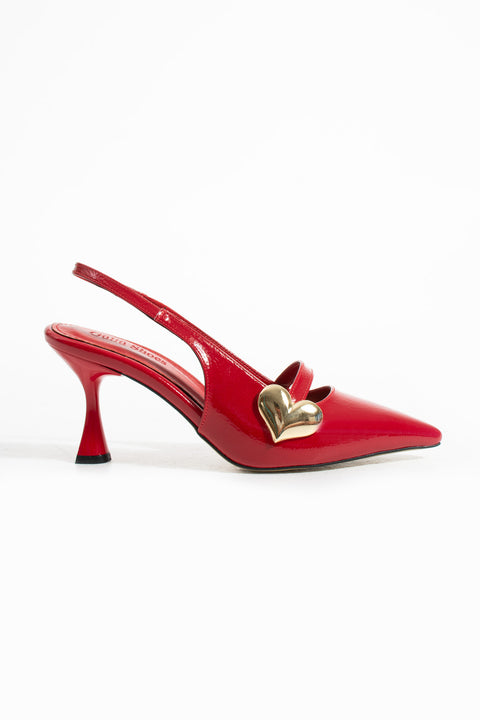 Rugan Kalp Tokalı Kadın Topuklu Ayakkabı – 7cm Rahat Vegan Stiletto