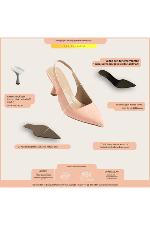 Rugan Sivri Burun Açık Yan Bantlı İnce Topuklu Kadın Stiletto Abiye Ayakkabı